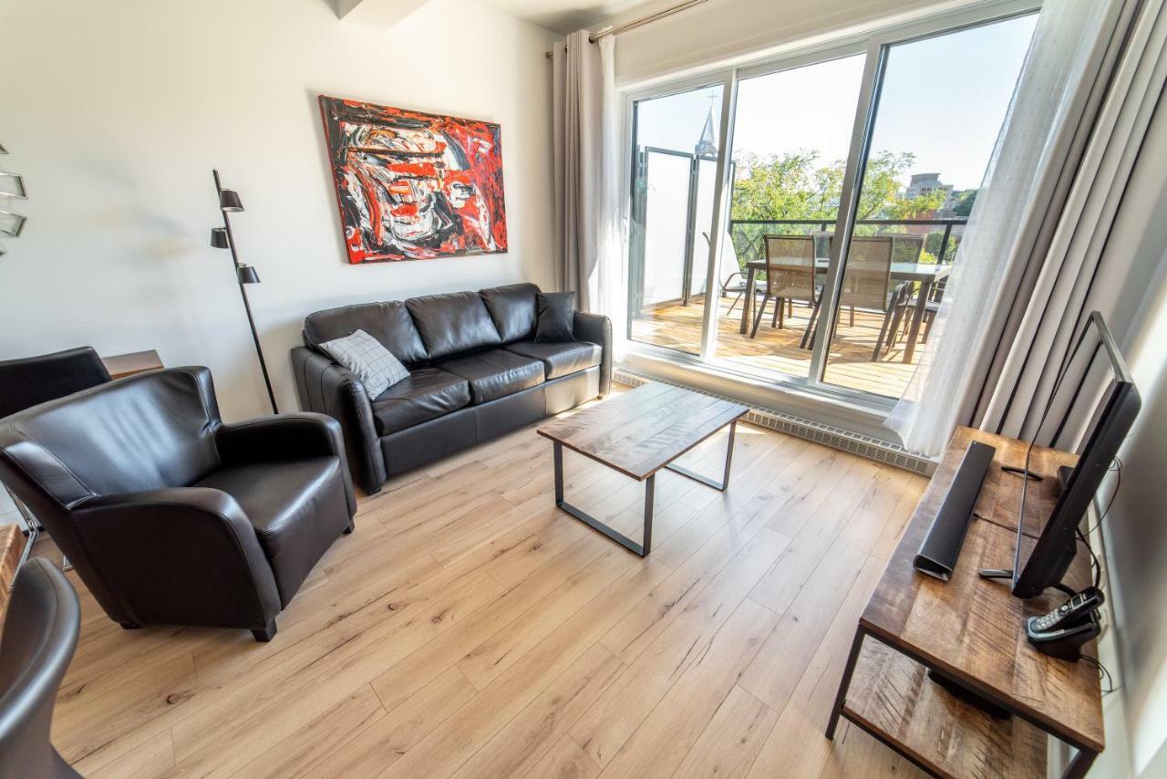 Appartement Aux Havres Urbains - Le Penthouse du Kameleon à Ville de Québec Extérieur photo