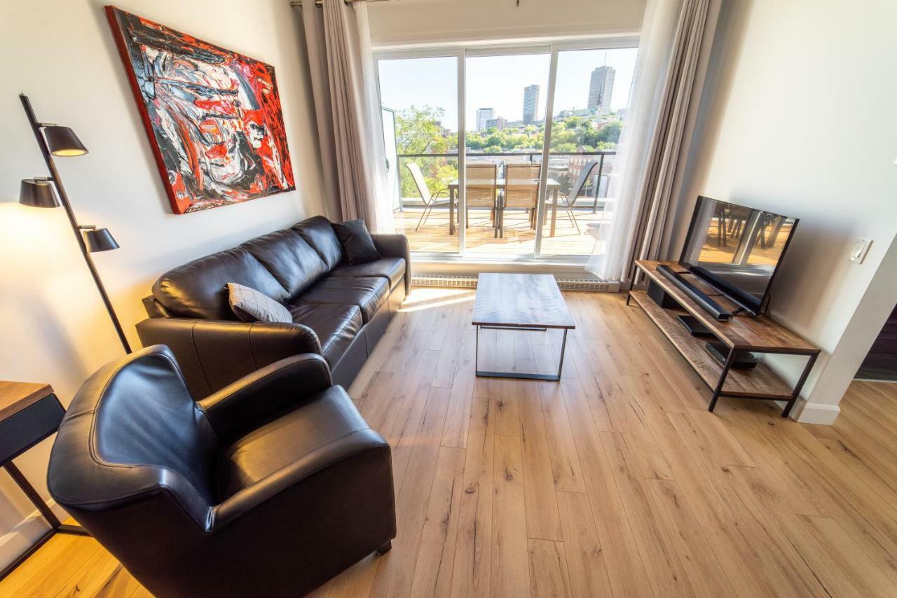 Appartement Aux Havres Urbains - Le Penthouse du Kameleon à Ville de Québec Extérieur photo